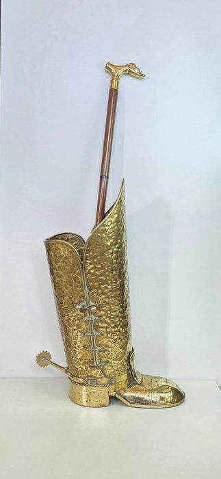 Paraplustandaard/rek - Messing - Koperkleurige ruiterlaarzen