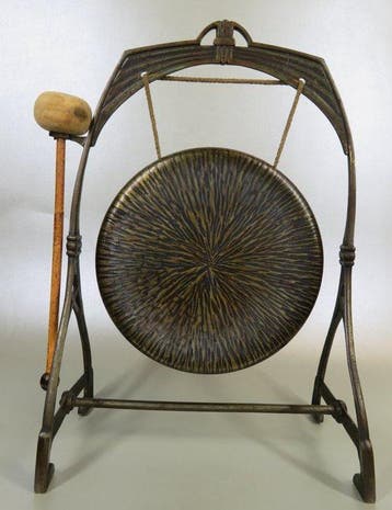 Jugendstil gong met hamer - Gong - Duitsland (Zonder, Antiquités & Art