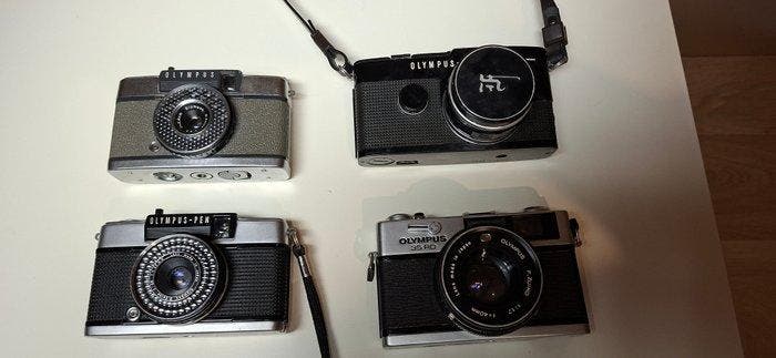 Olympus Lot 35 RD; PEN EE; PEN FT; PEN EES-2 Analoge, Audio, Tv en Foto, Fotocamera's Analoog