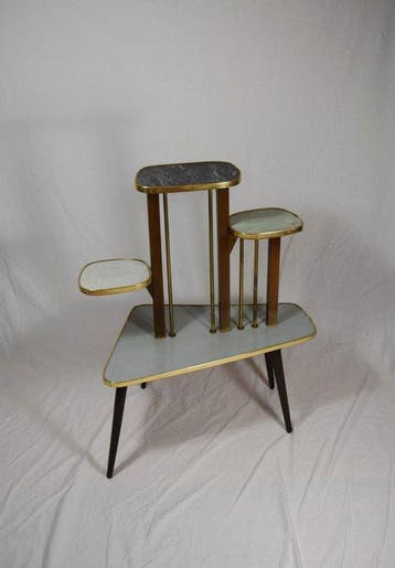 Table dappoint - Bois, panneau Resopal, vis - Blumenbank,