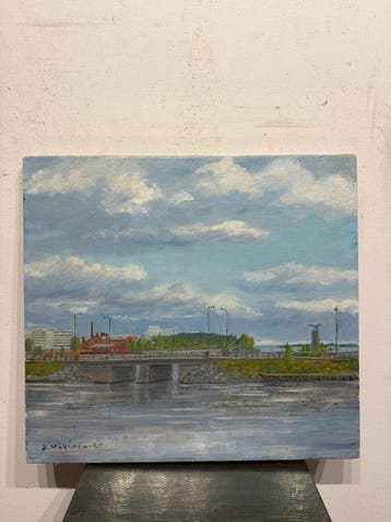 Europese school (XX) - Scorcio di Ponte sul Fiume