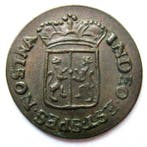 Nederlands-Indië. 1/2 VOC Duit 1789 Gelderland - Kwaliteit