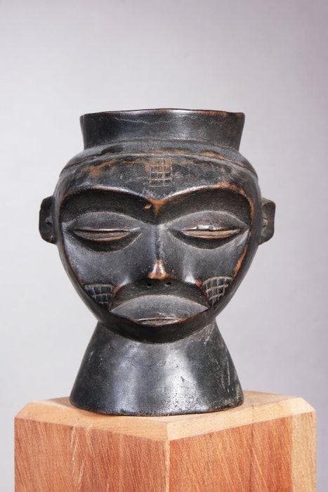Prachtige hangende schaal voor libaties - DR Congo, Antiek en Kunst, Kunst | Niet-Westerse kunst