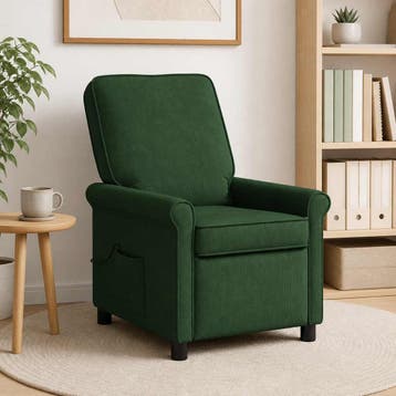 vidaXL Massage-relaxfauteuil Donkergroen 69 x 95 x 101 cm, Verzenden, Nieuw