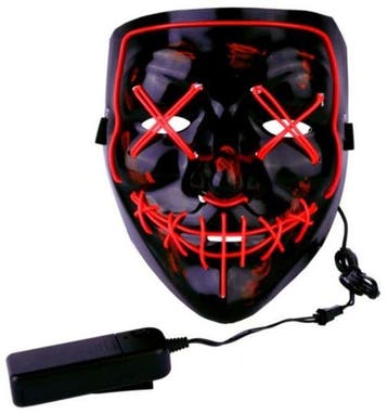 Purge LED masker rood, Verzenden