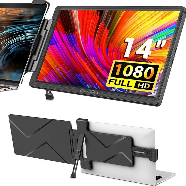 CrowView 14 Scherm | 63% korting, retour deal, Computers en Software, Monitoren, IPS, Draaibaar, Niet werkend, USB-C, 5 ms of meer