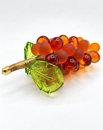 Sculpture, Grappolo d Uva - 16 cm - Verre de Murano