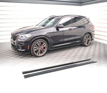 RAJOUT BAS DE CAISSE BMW X3 G01 21-24 LOOK M NOIR BRILLANT, Verzenden, Nieuw