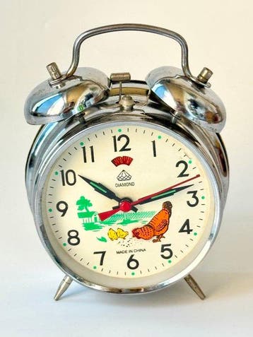 Wekker - mécanique vintage Diamond « Pecking Chicken » –