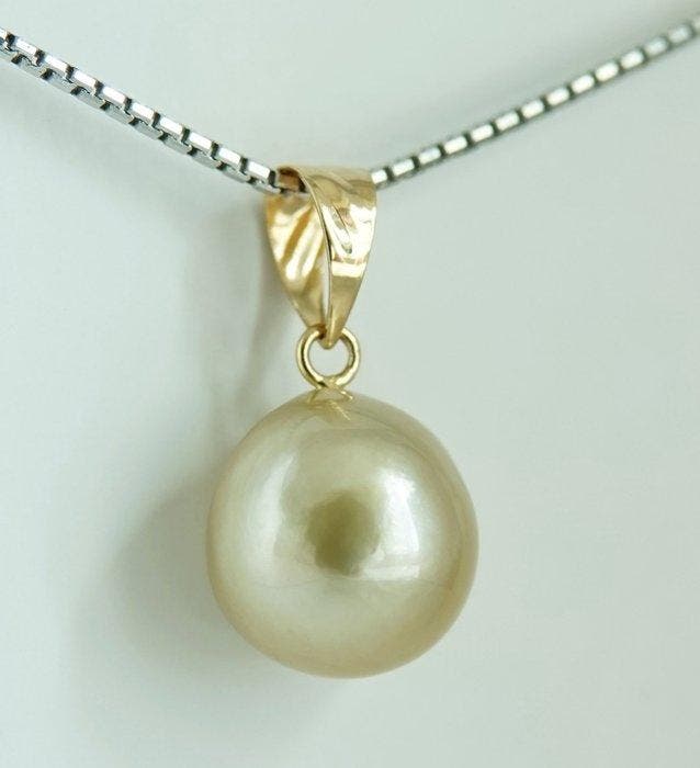 Sans prix de réserve - Pendentif - 18 carats Or jaune Perle, Bijoux, Sacs & Beauté, Bijoux anciens