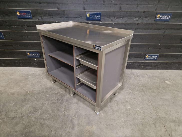 Onderstel voor oven of combisteamer | RVS | trespa | 107 cm, Zakelijke goederen, Horeca | Keukenapparatuur, Gebruikt, Ovens, Microgolfovens en Steamers