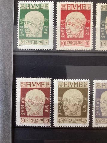Fiume - Fiume, série complète, inutilisée, avec gomme;, Gestempeld