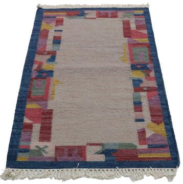 Kelim - Tapis - 140 cm - 70 cm - Couleurs naturelles