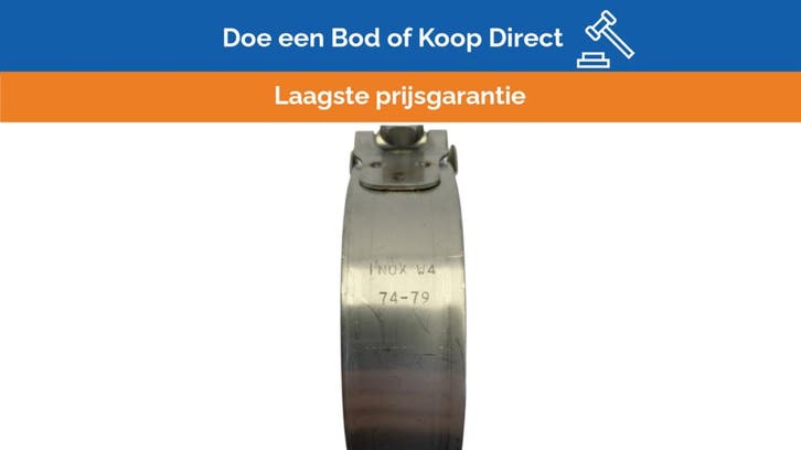 Bieden: Stainless Steel W4 Heavy Duty Hose Clamp 74-79mm -, Watersport en Boten, Bootonderdelen, Ophalen of Verzenden