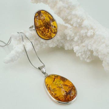Argent, SANS PRIX DE RÉSERVE - Ensemble de bijoux 2 pièces -