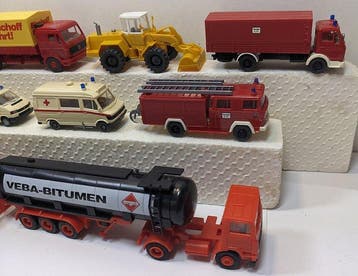 Wiking, Herpa H0 - Modeltreinvoertuigen (17) - Vrachtwagens,, Nieuw