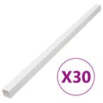 vidaXL Kabelgoot 50x25 mm 30 m PVC, Verzenden, Nieuw