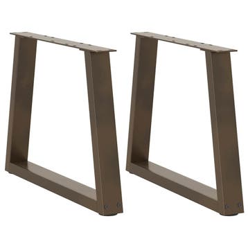 vidaXL Salontafelpoten 2 st V-vormig 60x(42-43,3) cm staal, Verzenden, Nieuw