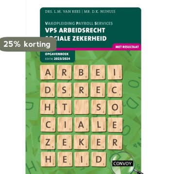 2023/2024 / VPS Arbeidsrecht Sociale Zekerheid / Opgavenboek, Verzenden, Zo goed als nieuw, D.K. Nijhuis