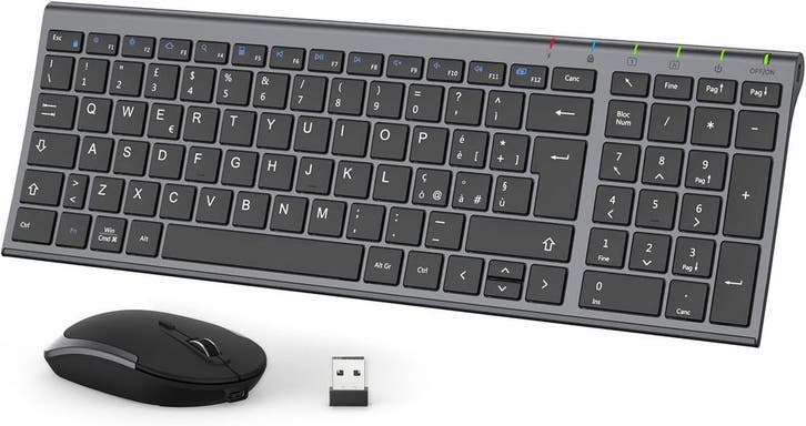 iClever Ergonomisch QWERTY | 33m bereik | OP = OP, Computers en Software, Toetsenborden, Toetsenbord en muis-set, Draadloos, Qwerty
