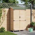 vidaXL Tuin Shed Naturel 106,5 x 56 x 176 cm Bewerkt hout, Verzenden, Nieuw