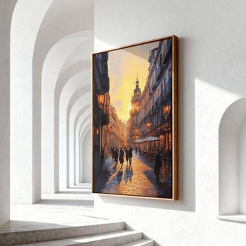 Iconica - Golden Hour Stroll - unique 1/1 XXL (150 x 100 cm), Antiek en Kunst