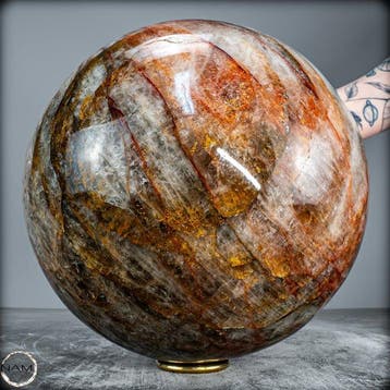 Sphère naturelle en quartz très grande, quartz feu, Collections, Minéraux & Fossiles