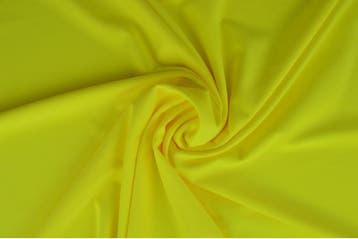 10 meter lycra stof - Neon geel, Verzenden