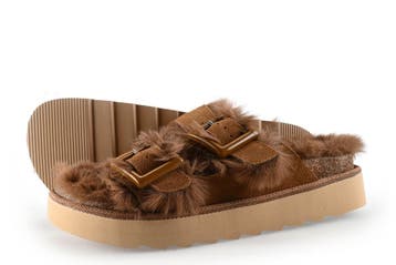 Colors of California Slippers in maat 41 Cognac, Slippers, Overige kleuren, Verzenden, Zo goed als nieuw