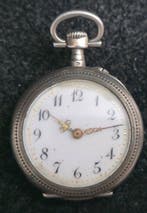 Reloj de bolsillo antiguo - De plata maciza de coleccion -