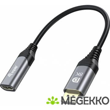 Equip 133446 video kabel adapter 0,15 m DisplayPort HDMI, Computers en Software, Verzenden, Nieuw