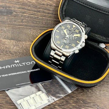Hamilton - Khaki Aviation Air Race Chronograph - H767220 -, Nieuw