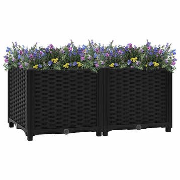 vidaXL Verhoogd bed 80x40x38 cm polypropyleen, Verzenden, Nieuw