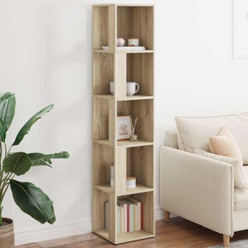 vidaXL Hoekkasten 33 x 33 x 165 cm Engineered wood Sonoma, Verzenden