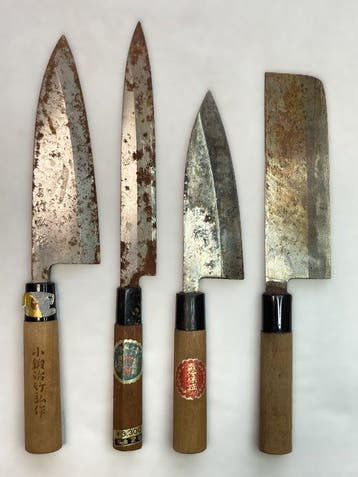 Vintage Japanese Knives Set of 4 – Takehiro(),