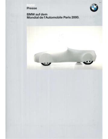 2000 BMW PARIJS PERSMAP DUITS, Nieuw