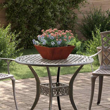 vidaXL Plantenbak Roestkleurig 35 x 35 x 15 cm weervast, Verzenden