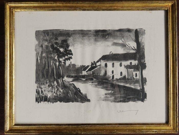 Maurice De Vlaminck (1876-1958) - Le Moulin de la Naze, Antiquités & Art, Antiquités | Autres Antiquités