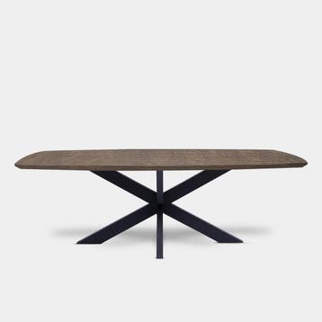 Tafel Deens Ovaal Eikenhout  Matrix  220x100, Nieuw