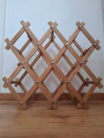 Wijnrek - Hout - Set van twee vintage Franse opplooibare