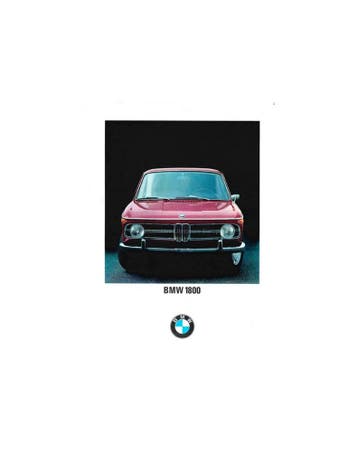 1969 BMW 1800 BROCHURE NEDERLANDS