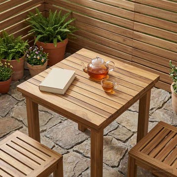vidaXL Tafelblad 40 x 40 x 3,5 cm Vierkant Massief Teakhout, Verzenden