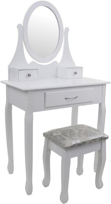 Kaptafel Antiek 3 lades | 41% korting | Retour deal, Verzenden, Zo goed als nieuw, Antiek