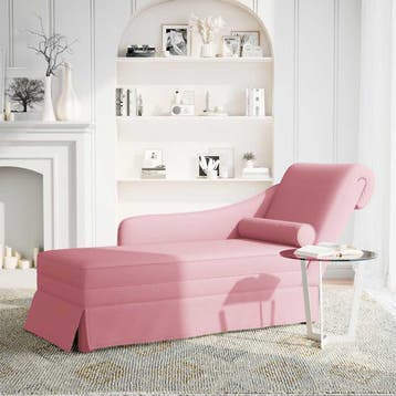 vidaXL Chaise longue met bolster en rechterarmleuning, Verzenden
