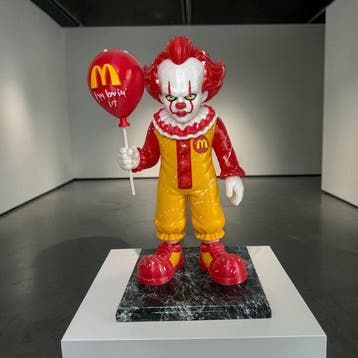 Orima Pop Art - CLOWN d’horreur vs Fast Food, Antiek en Kunst