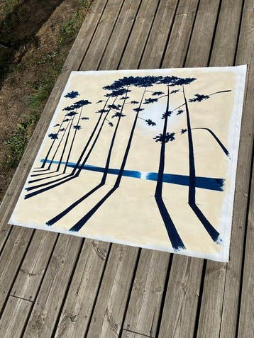 frederic Cadiou (1980) - Cap Coz indigo XL 100x100