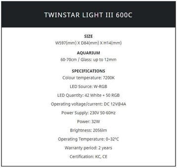 Twinstar verlichting New C-line III + gratis dimmer, Animaux & Accessoires, Verzenden
