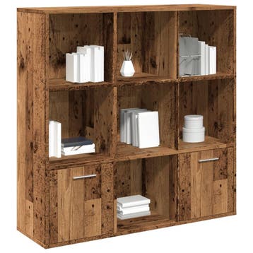 vidaXL Boekenkast 98x29x97,5 cm bewerkt hout oud houtkleurig, Verzenden, Nieuw