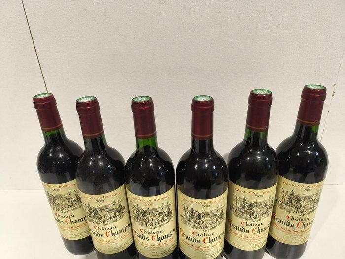 2000 Château Grands Champs - Saint-Émilion Grand Cru - 6, Collections, Vins