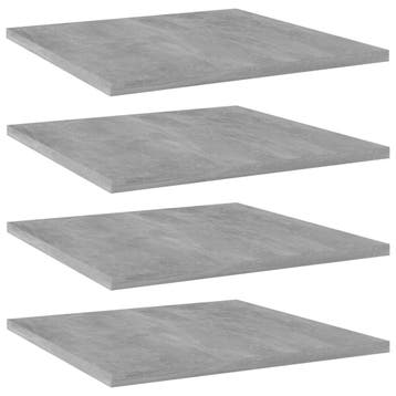 vidaXL Wandschappen 4 st 40x40x1,5 cm bewerkt hout, Verzenden, Nieuw